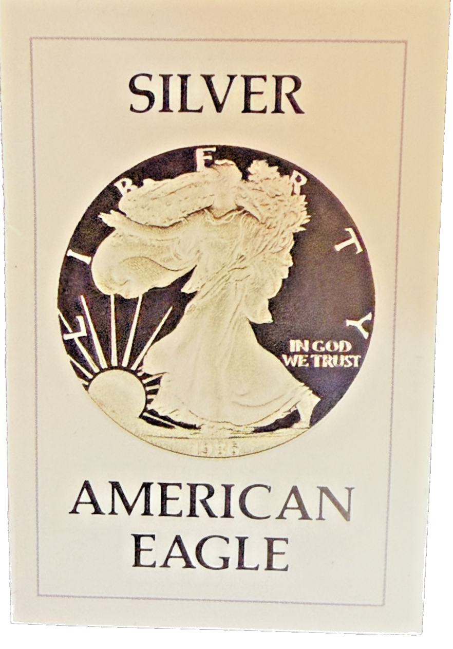 U.S. Mint 1986 American Eagle Proof 1 oz .999 Silver Coin w/ Box & Certificate