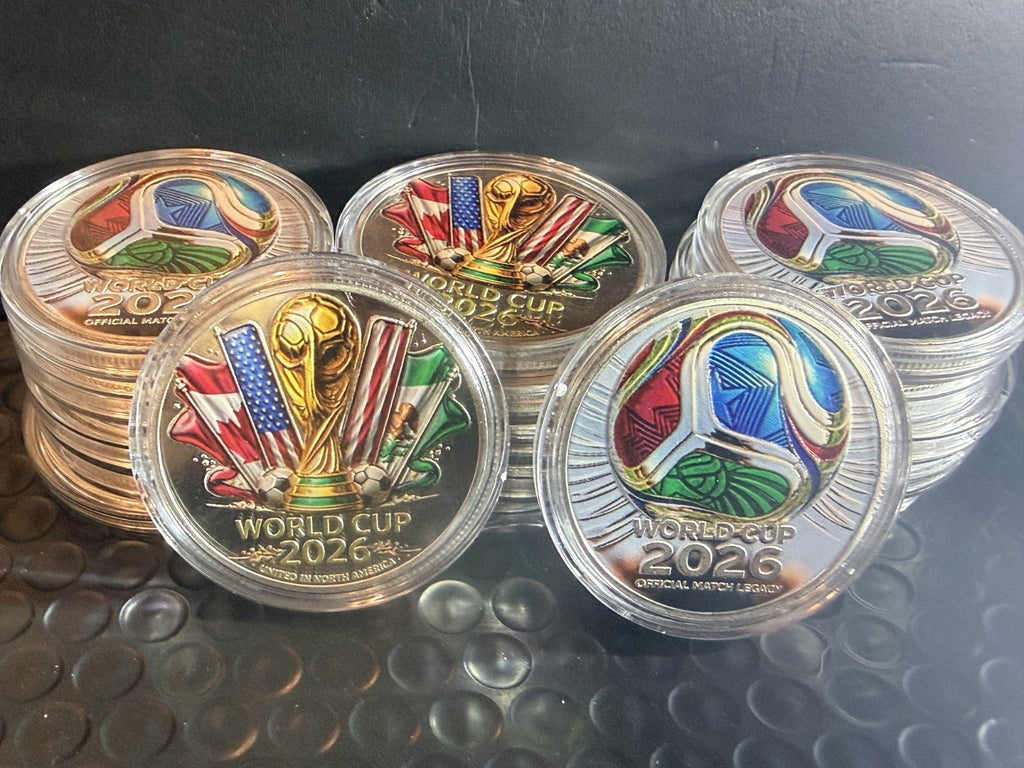 2026 FIFA World Cup USA Commemorative Collectible Coin "Presale".  Shipping 6/25