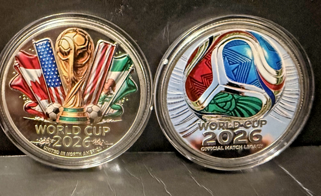 2026 FIFA World Cup USA Commemorative Coin "Presale".  Shipping 6/25 (5 coins)