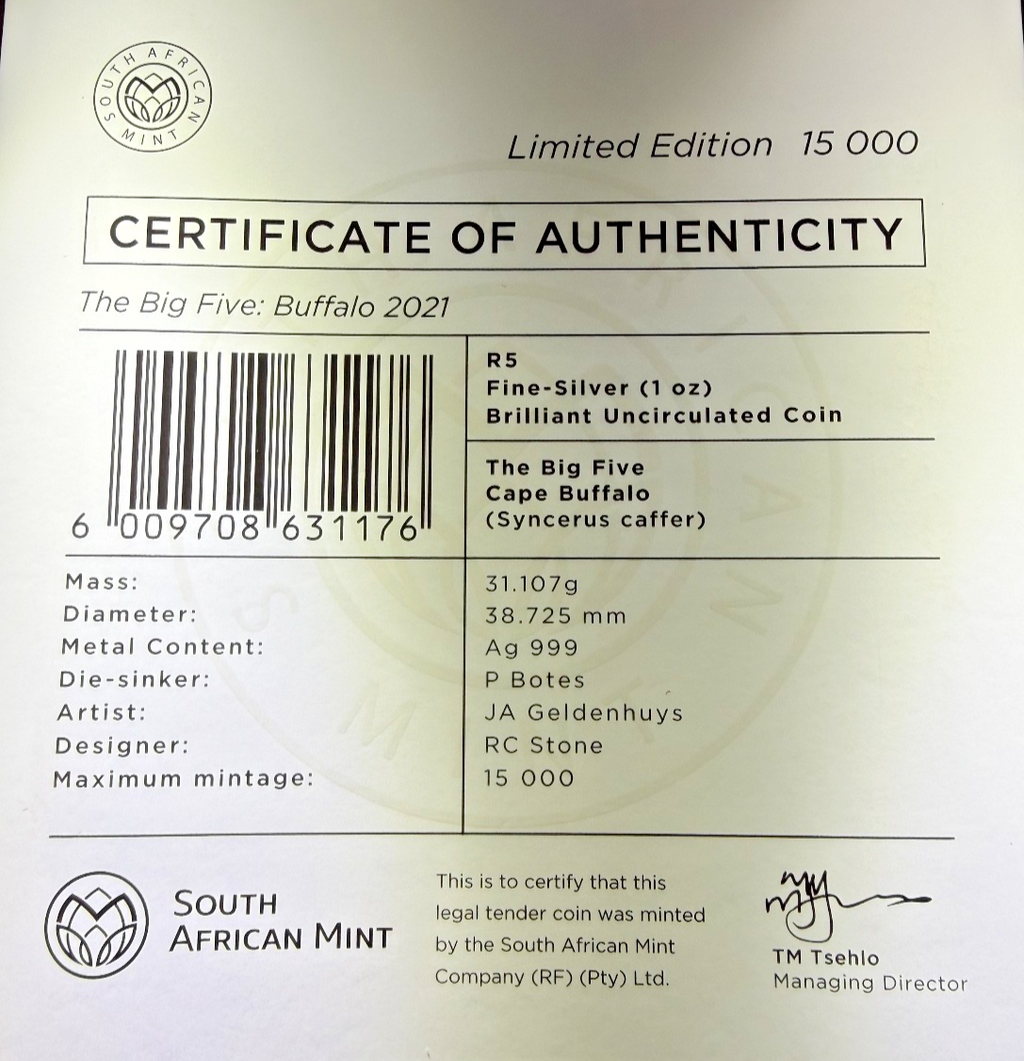 2021 South African Big Five Series 1 Buffalo