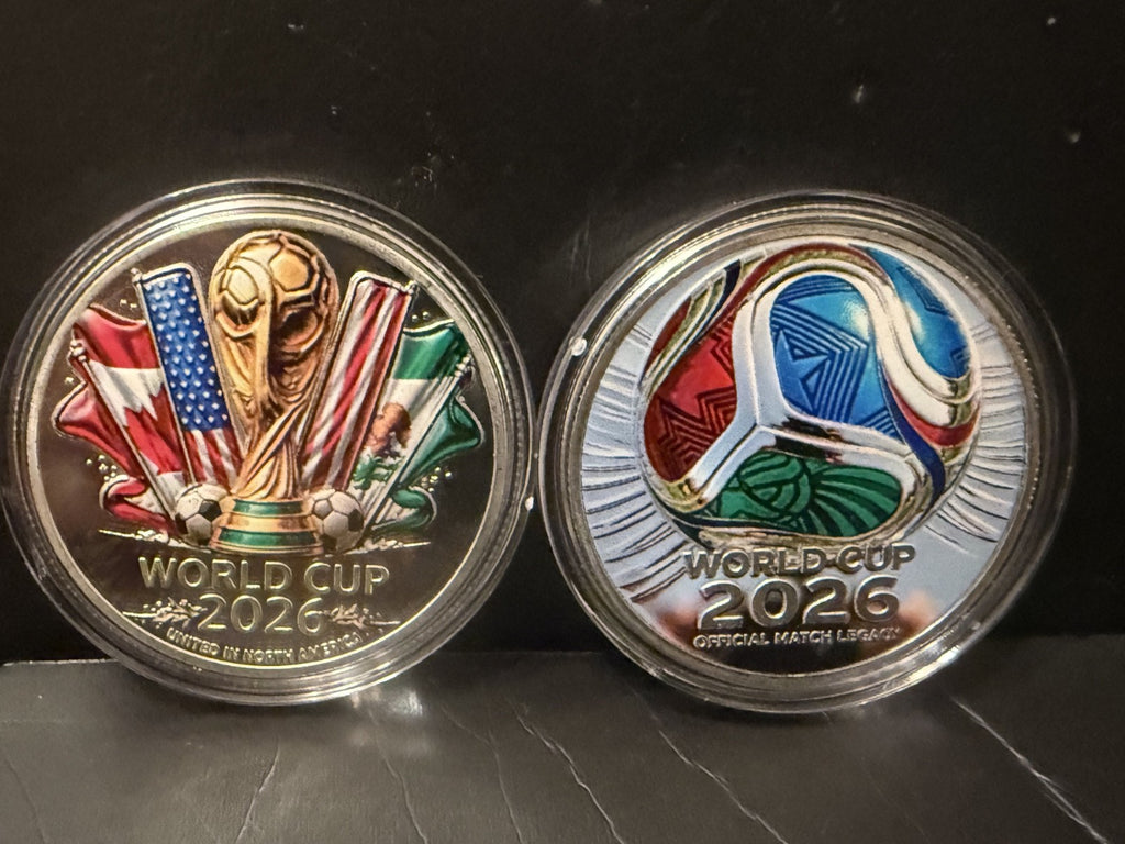 2026 FIFA World Cup USA Commemorative Collectible Coin Available 6/25
