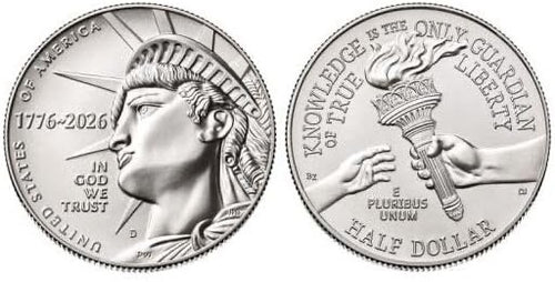 1776-2026 Enduring Liberty Half Dollar SemiQ 5pc bundle