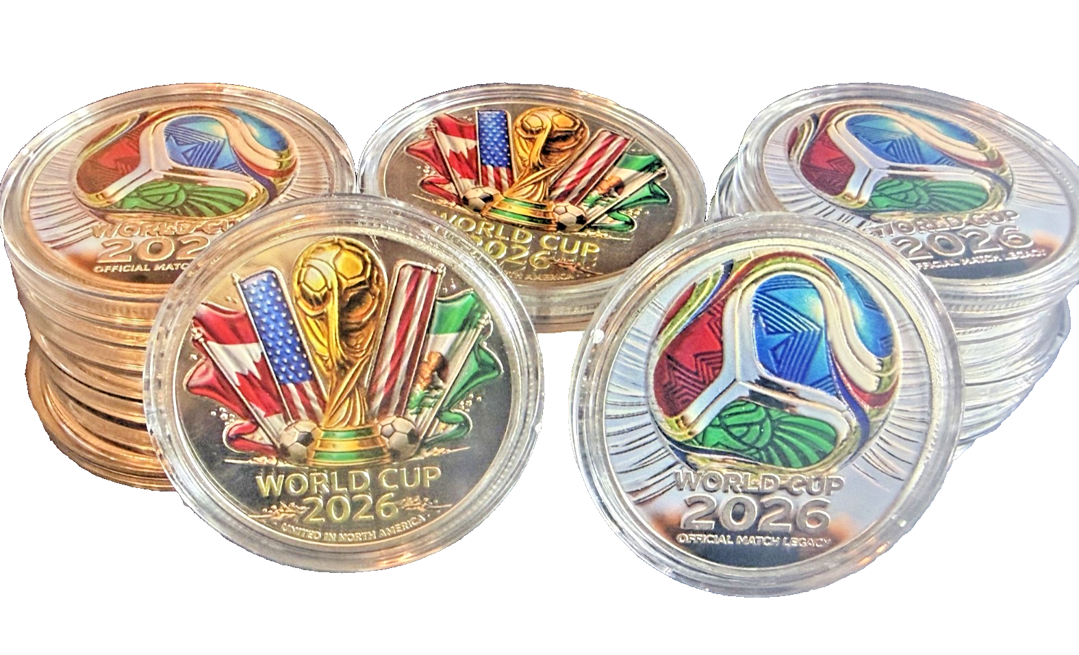 2026 FIFA World Cup USA Commemorative Coin "Presale".  Shipping 6/25 (5 coins)