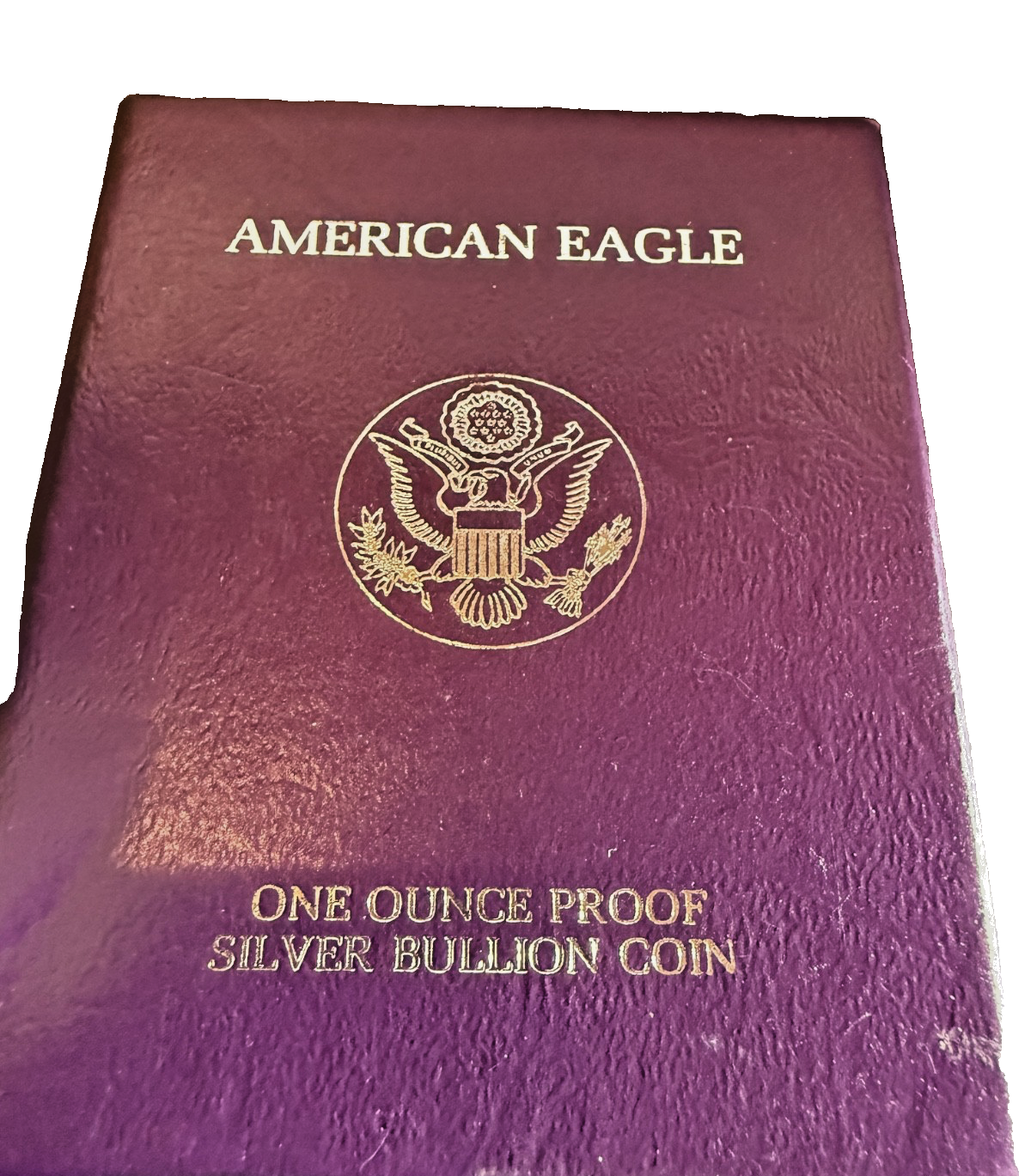 U.S. Mint 1986 American Eagle Proof 1 oz .999 Silver Coin w/ Box & Certificate